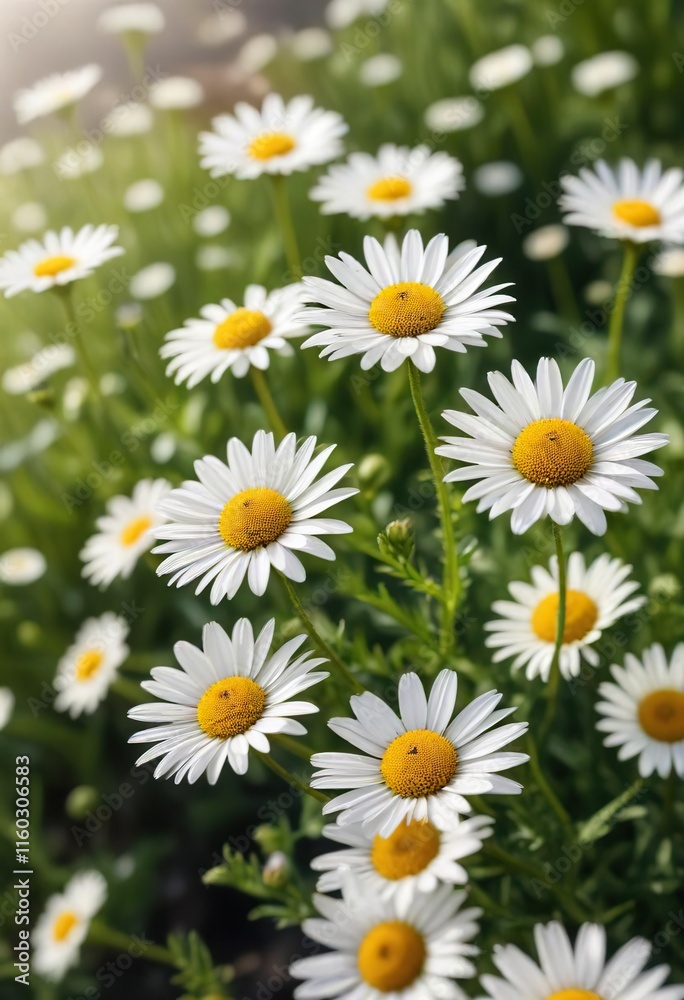 Soft focus image of white daisy fleabane flowers in the spring sunlight, tranquil, serene, spring Soft focus image of white daisy fleabane flowers in the spring sunlight, tranquil, serene, spring