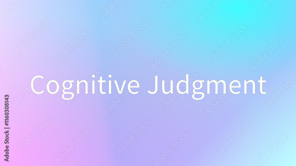 Cognitive Judgment のグラデーション背景イラスト Cognitive Judgment のグラデーション背景イラスト