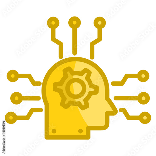 Artificial Intelligence  Icon Element For Design