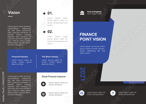 brochure Set of Annual report or business flyer template design