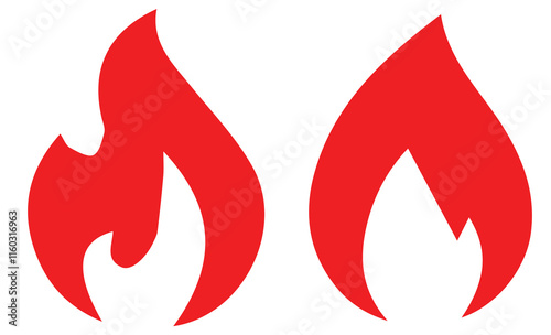 Fire flame symbol. Fire red, Fire flame icons bundle. Flame icon sign symbol collections.