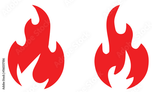 Flame icon sign symbol collections. Fire flame symbol. Fire red, Fire flame icons bundle. 