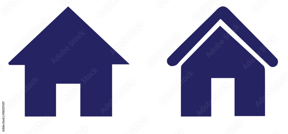 house icon on blue background Home icon collection. House icons set. Set of house thin line icons. House icon, Vector Illustration house icon on blue background Home icon collection. House icons set. Set of house thin line icons. House icon, Vector Illustration