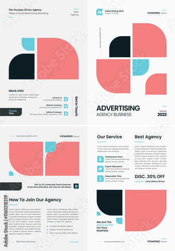brochure Set of Annual report or business flyer template design