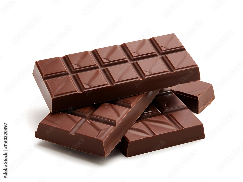 A Brown delicious bars for packaging mock up on white background A Brown delicious bars for packaging mock up on white background