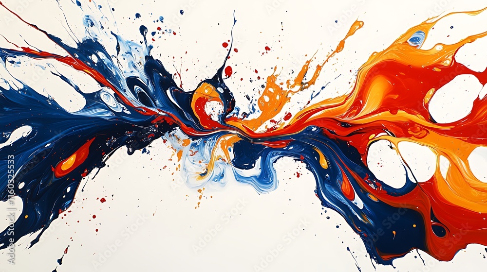 Colorful Paint Splatter Explosion Colorful Paint Splatter Explosion