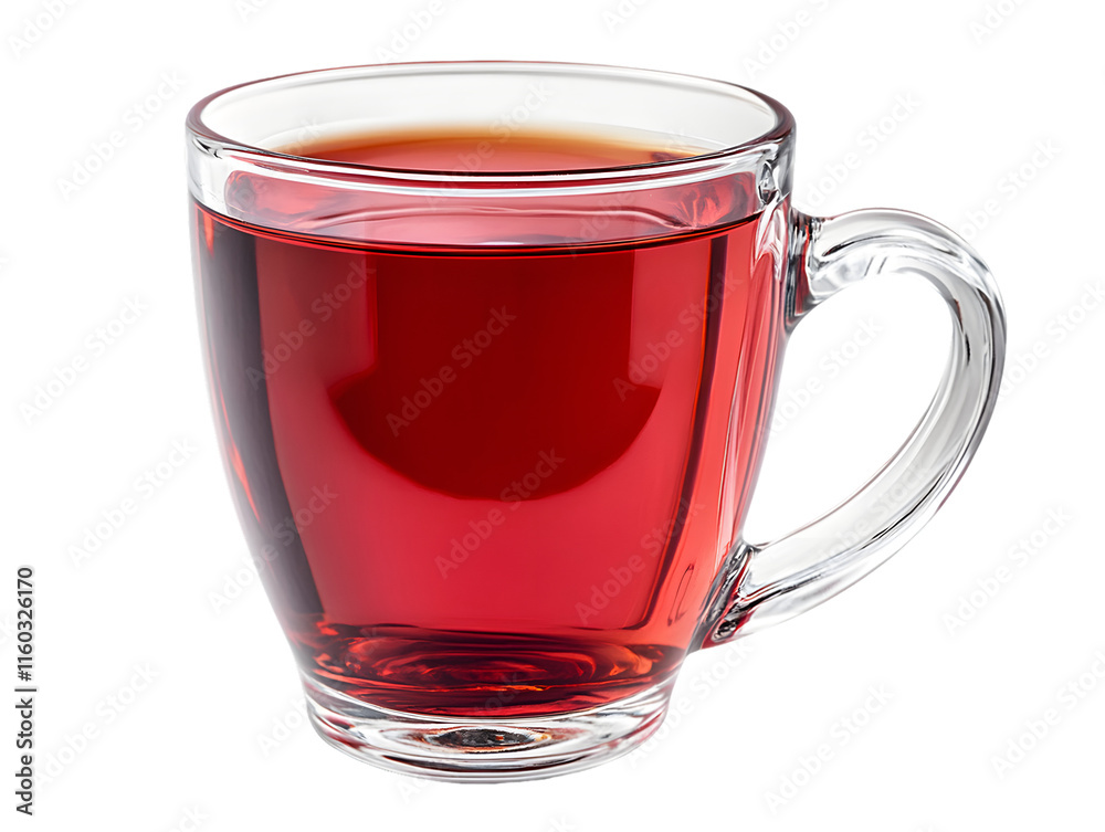 Red Liquid in Clear Glass Mug Isolated On A White Background, PNG Transparent Red Liquid in Clear Glass Mug Isolated On A White Background, PNG Transparent