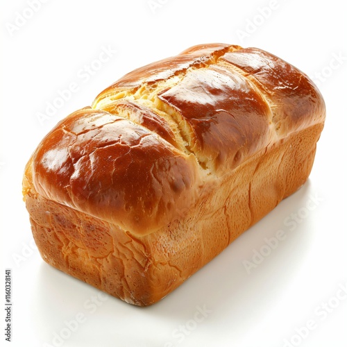 Fluffy Brioche Bread in Natural Light with Copy Space