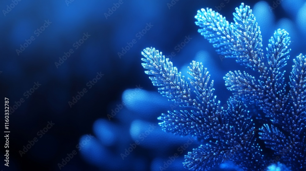 Blue Pine Needles Glowing In The Dark Blue Pine Needles Glowing In The Dark