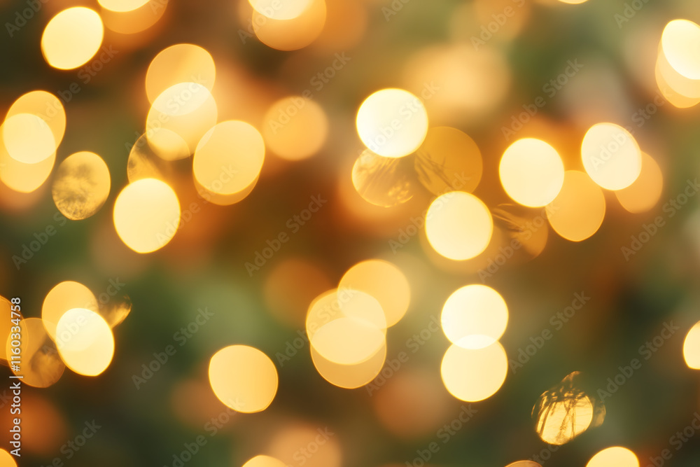 Golden Bokeh Lights Creating Festive and Magical Abstract Background for Celebrations : Generative AI Golden Bokeh Lights Creating Festive and Magical Abstract Background for Celebrations : Generative AI