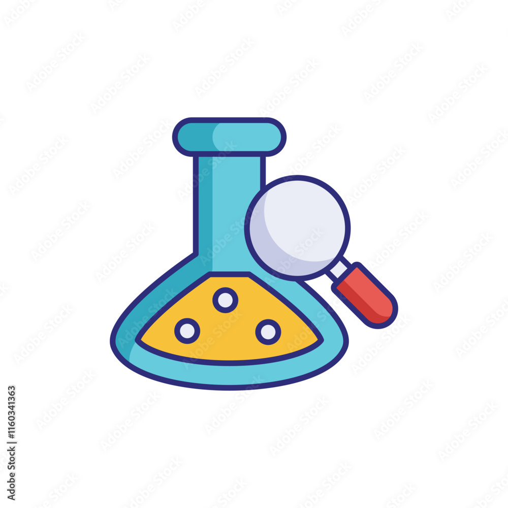 Chemical Analysis vector icon Chemical Analysis vector icon