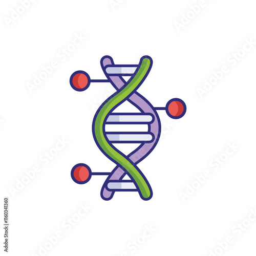 Genome vector icon