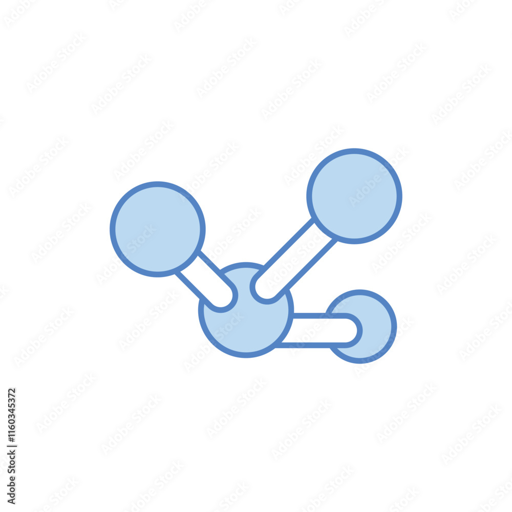 Chemical Structure vector icon Chemical Structure vector icon