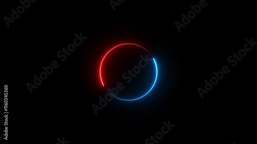 Abstract charging icon. Fast battery charging animation.