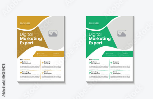 flyer in A4,  Corporate business flyer template design, poster flyer brochure cover, Graphic design layout