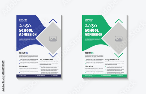 Private Tutor Flyer Template, Flyer Template Layout Design, Kids back to school education admission poster template