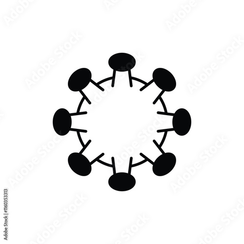 Virus vector icon