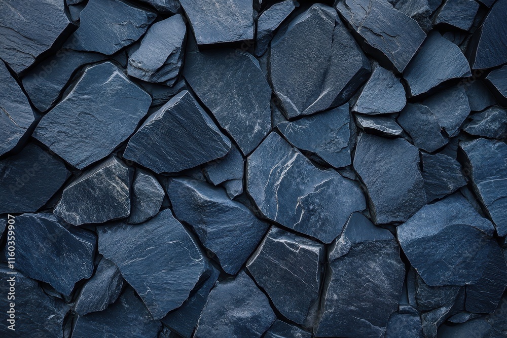 Dark blue slate stone wall texture. (26) Dark blue slate stone wall texture. (26)