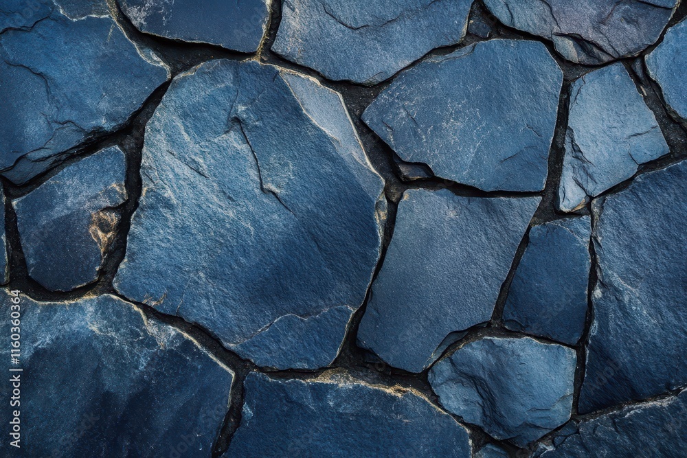 Dark blue slate stone wall texture. (3) Dark blue slate stone wall texture. (3)