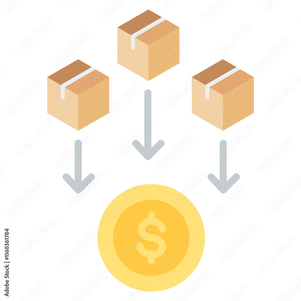 Obraz premium Cost Icon