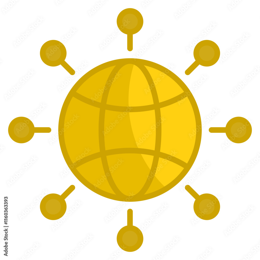 Content Delivery Network Icon Element For Design Content Delivery Network Icon Element For Design