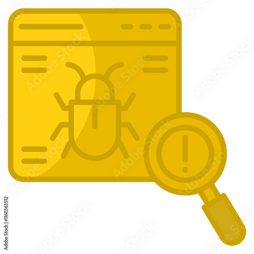 Bug Tracking  Icon Element For Design