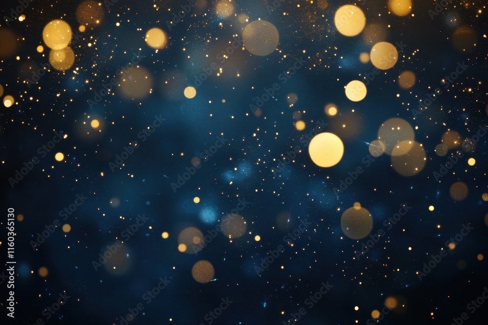 Abstract blue and gold bokeh lights. Abstract blue and gold bokeh lights.
