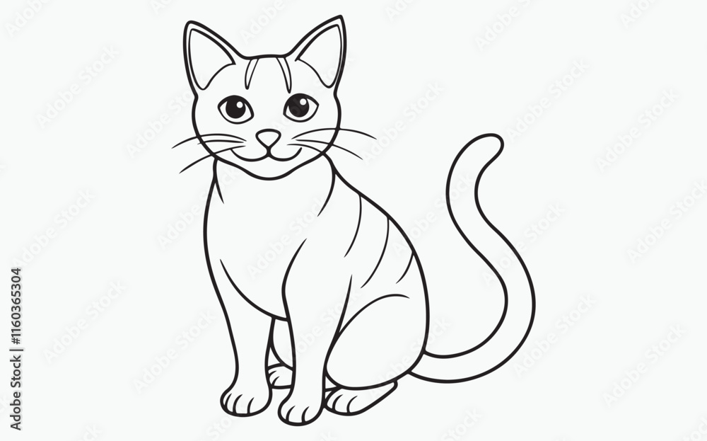 cat line art cat line art