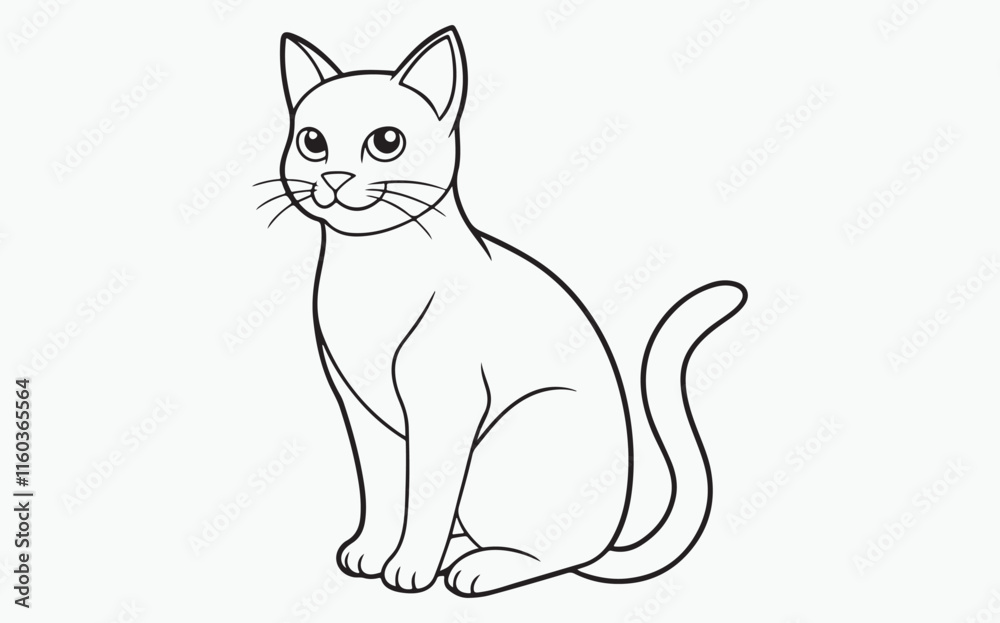 cat line art cat line art