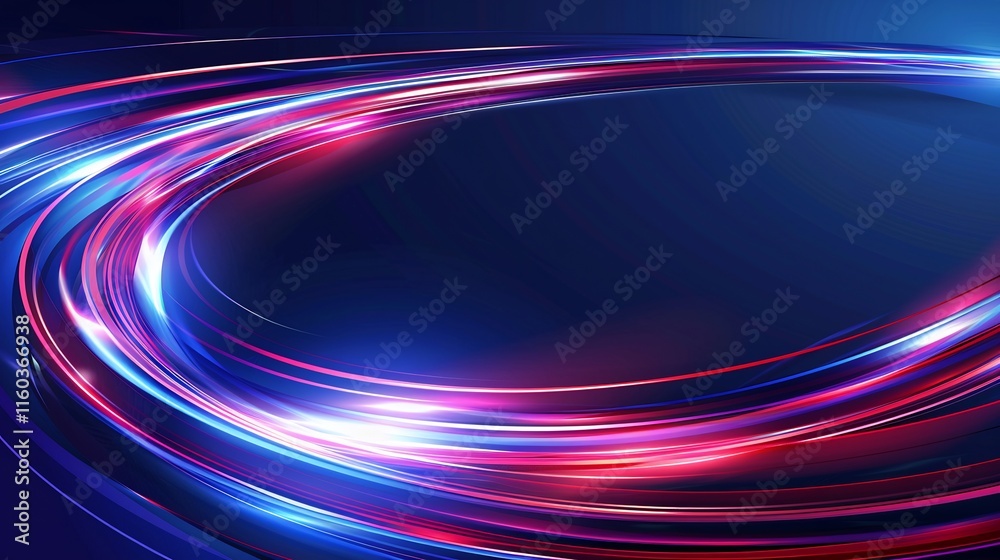 Abstract Swirling Light Trails: A Symphony of Blue and Red Abstract Swirling Light Trails: A Symphony of Blue and Red