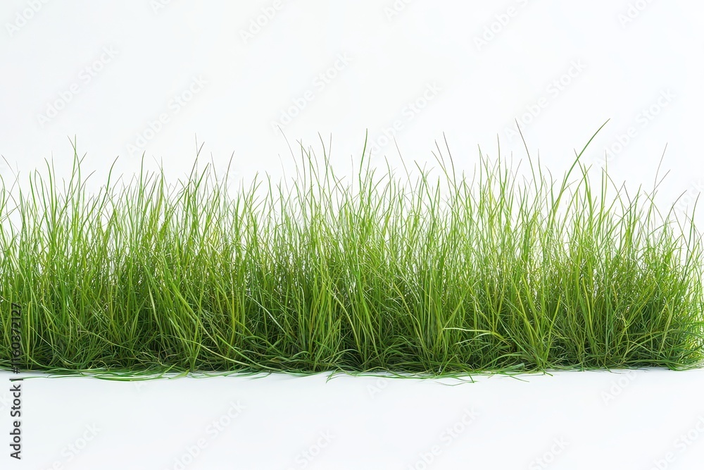 Lush green grass isolated on white background. (30) Lush green grass isolated on white background. (30)