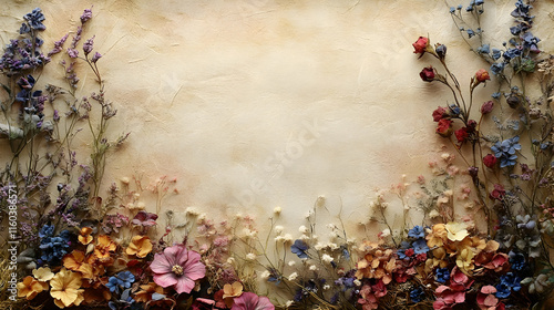 Dried Flowers Decorate a Ca...
