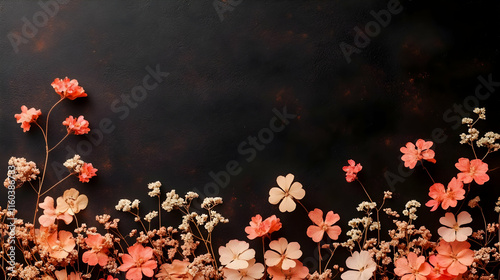 Dried Flowers Decorate Dark...