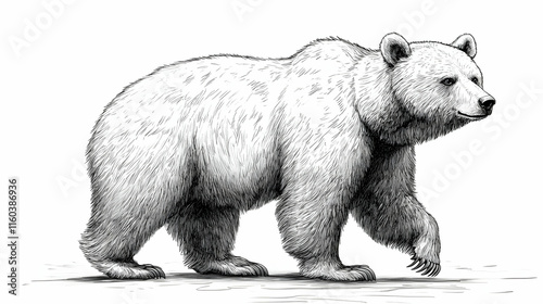 Brown Bear Walks Majestical...