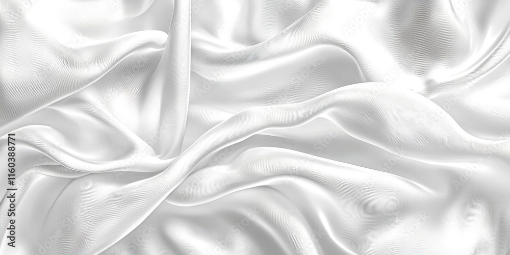 Obraz premium White fabric with a pattern on it