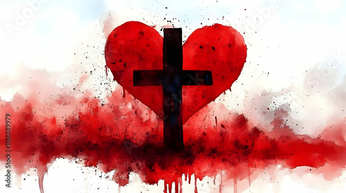 Heart and Cross Symbolizes ...