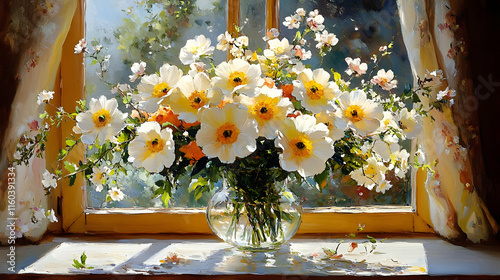 White Flowers Bloom Beautif...