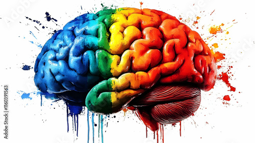 Colorful Brain Illustrates ...