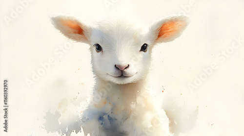 Adorable Lamb Poses Majesti...
