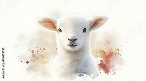 Adorable Lamb Poses Majesti...