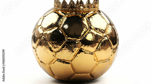 Golden Soccer Ball Wears Cr...