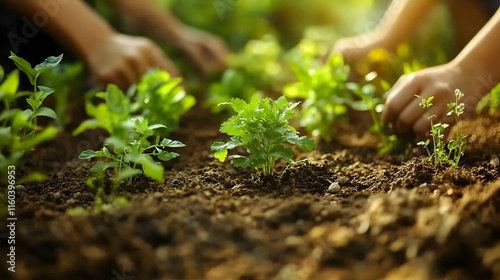 Planting Seedlings Grows Ga...