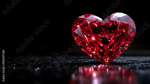 Red Heart Diamond Shines Br...