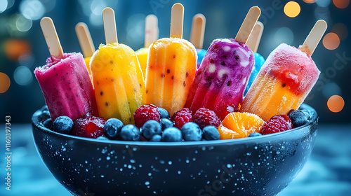 Frozen Fruit Popsicles with...