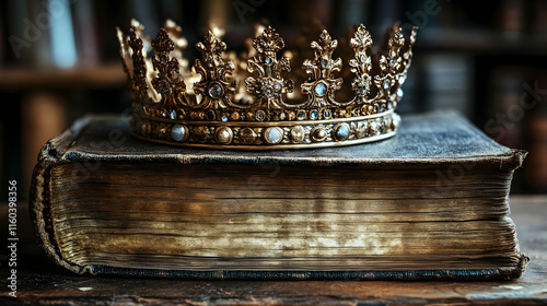 Golden Crown Rests on Antiq...