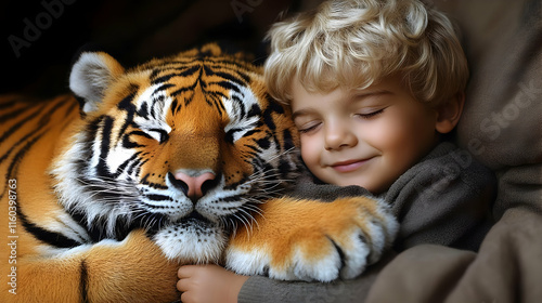 Tiger Cub Sleeps Peacefully...