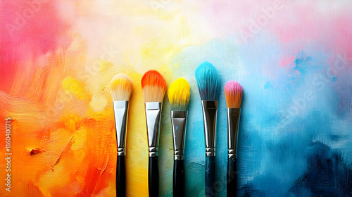 Paint Brushes Create Vibran...