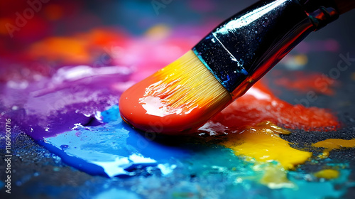 Paintbrush Strokes Colorful...