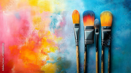 Paint Brushes Create Colorf...