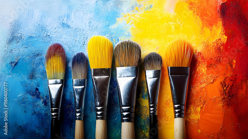 Paint Brushes Create Colorf...